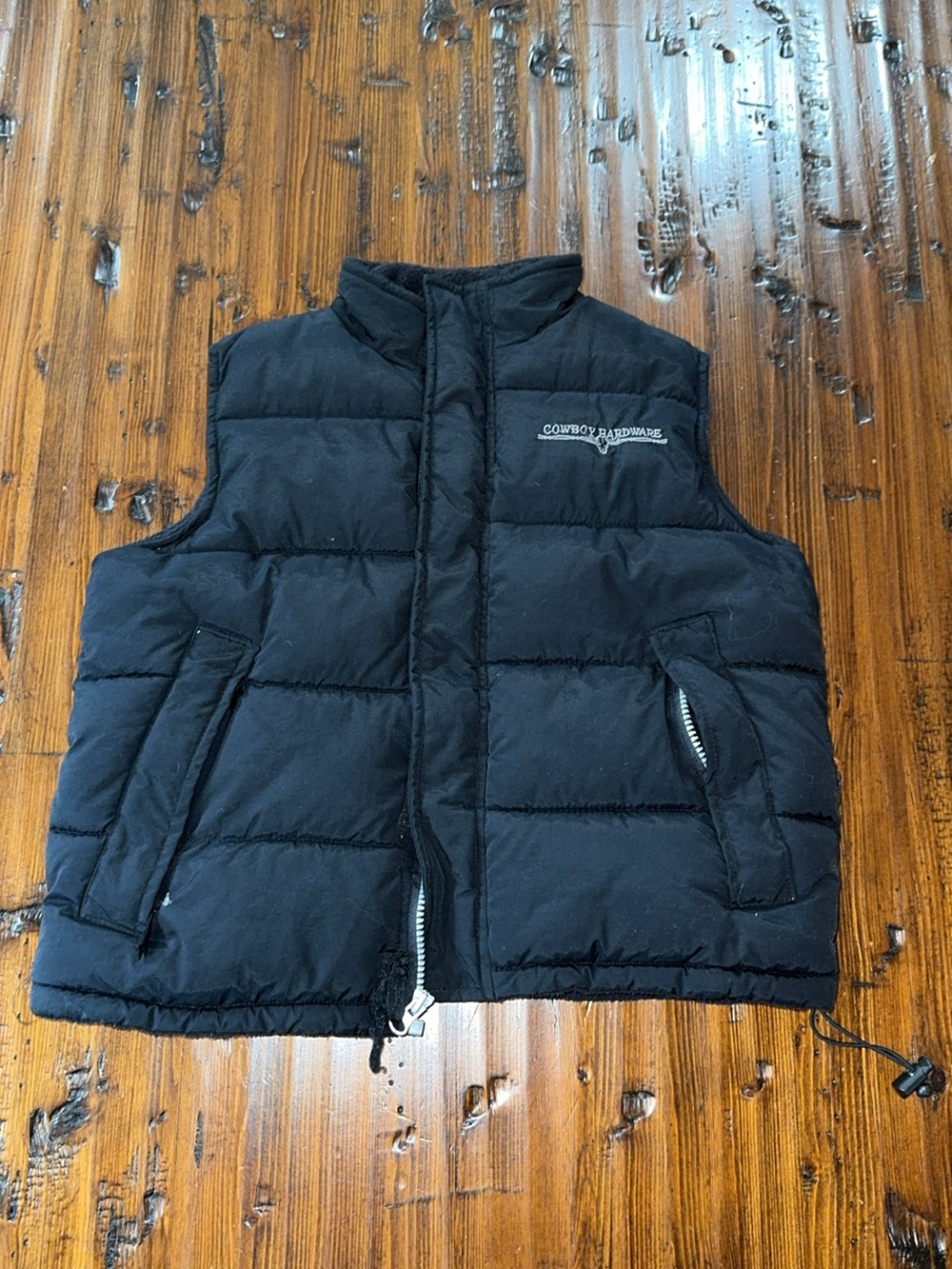 Cowboy Hardware boys puffer vest black medium kids boys zipper - Picture 2 of 7
